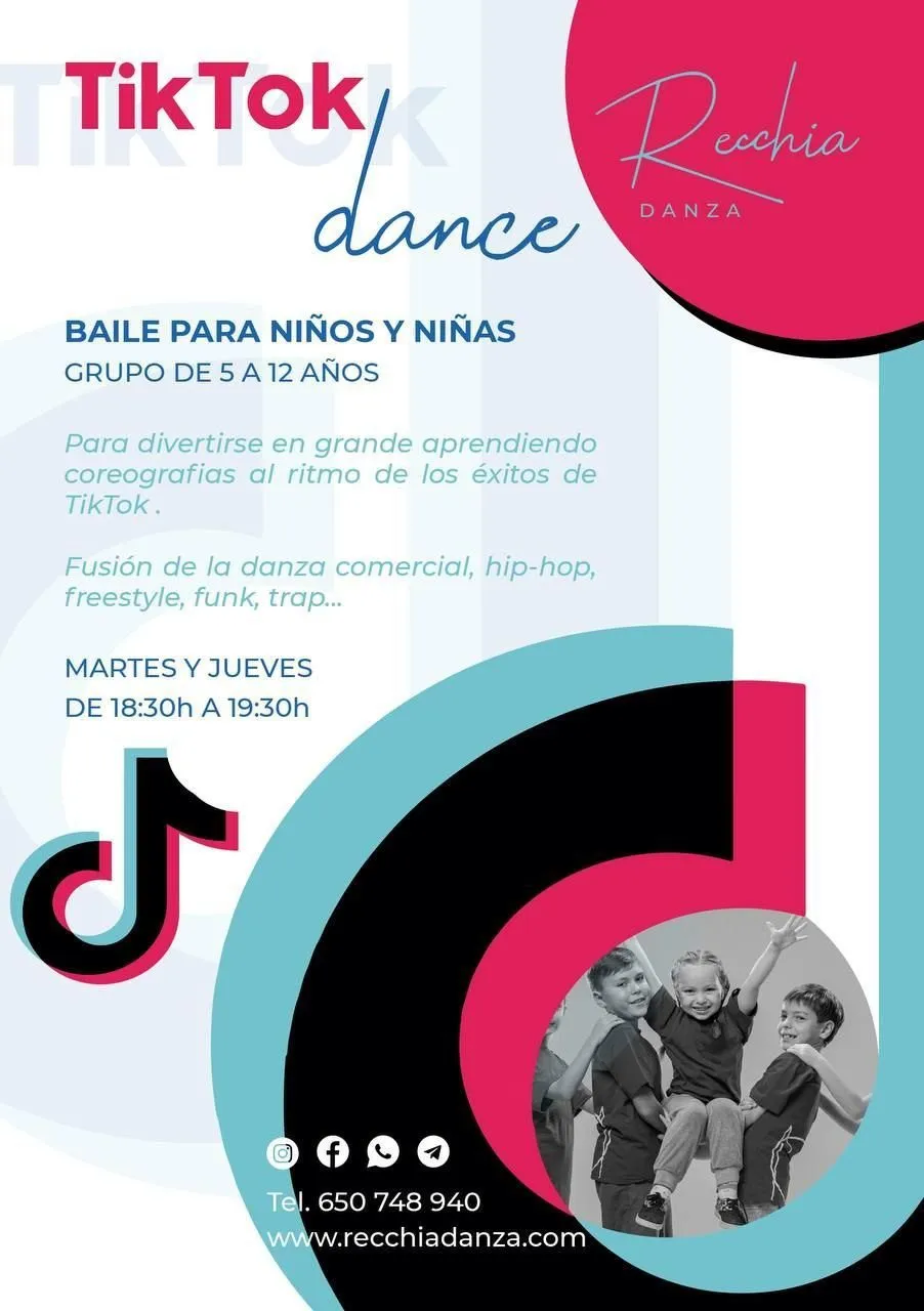 Clases de baile de tik tok paso a paso para niños y niñas en Reus Tarragona